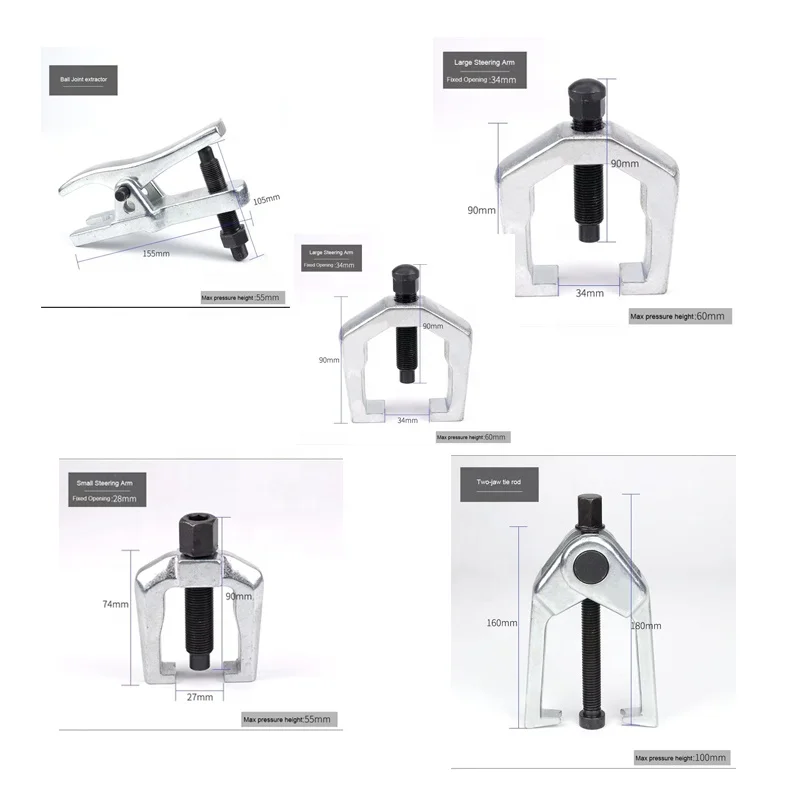 Front End Service Set Vehicle Tools Auto Repair Car Repair Pitman Arm Tie Rods And Ball Joints Removal Car Service Tools