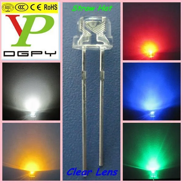 leds 120 degree 5mm Straw Hat 546 Oval SMD LEDs High Power Diodes CE & RoHS Compliant