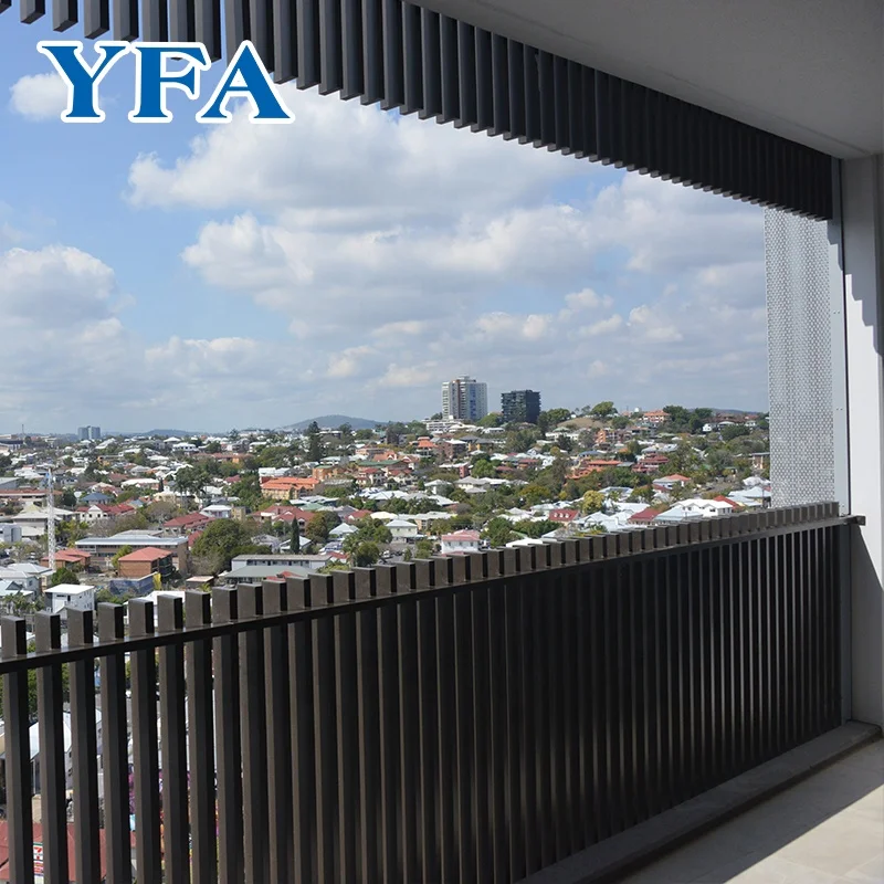 New style customized square pipe balcony balustrade