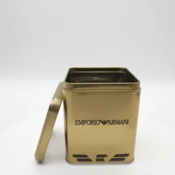 custom  dongguan rectangular good quality luxury wine liquor bottle gift metal  tin box  packingwith hinge tin box