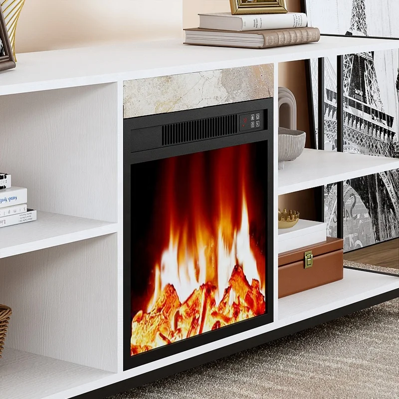 TV Unit Furniture with Fireplace TV Cabinet Modern Luxury Electric Fireplace TV Stand JHD22-70