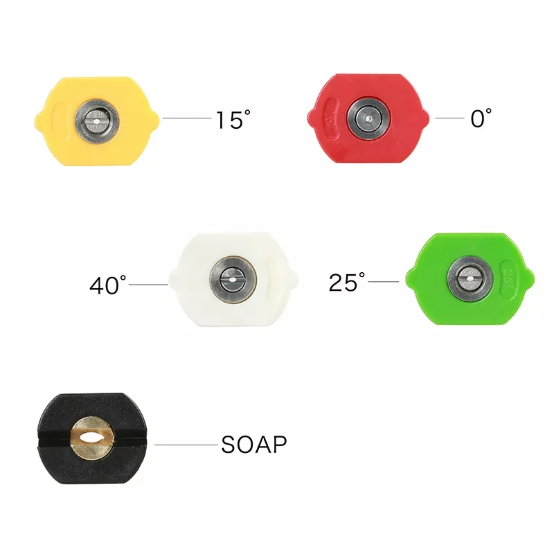 SPS Quick Conduits & Fittings 5 Color Turbo Jet Power Washer High Pressure Spray Nozzle