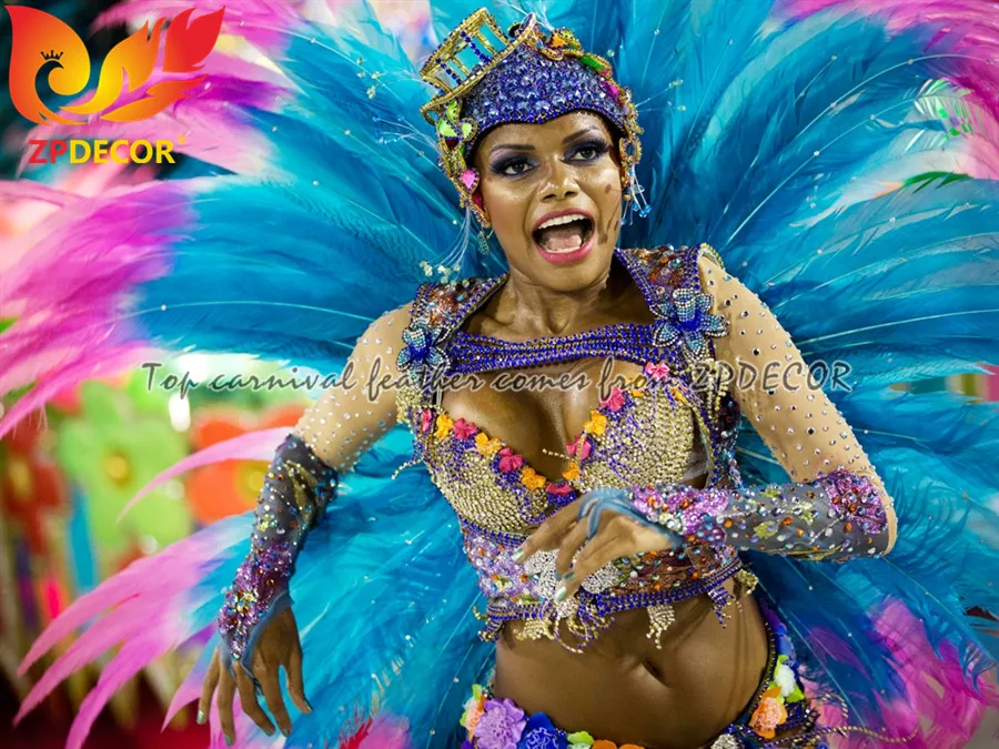 ZPDECOR Supplier High Quality Size 65-70 cm Dyed Black Silver Pheasant Feathers with Gray Tip for Carnival Dance Costumes