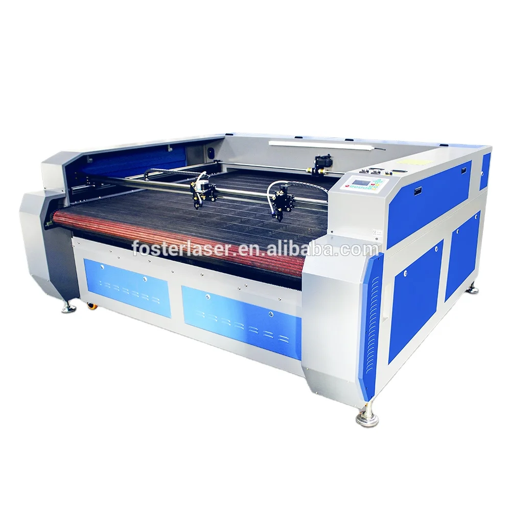 High speed 80w 100w 130w 150w auto feeding  co2  laser cutting machine 1610  fabric textile laser cutter for nonmetal