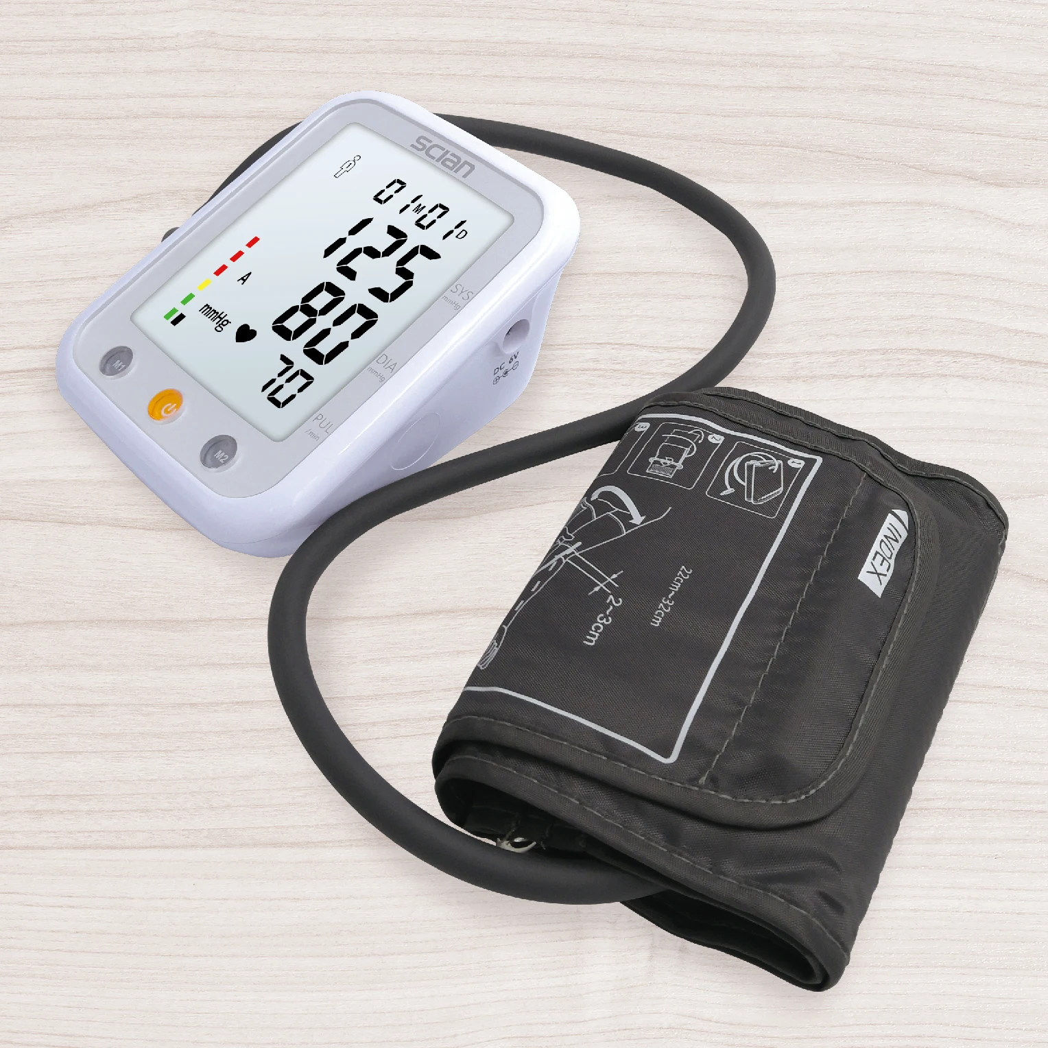 SCIAN High Accuracy Digital Blood Pressure Monitor Electronic Upper Arm Sphygmomanometer Fast And Easy Testing
