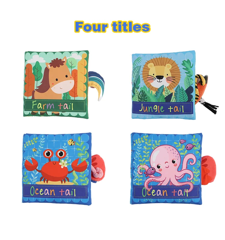 Hot sale educational felt fabric toy baby cloth book baby quiet book fabric sample book