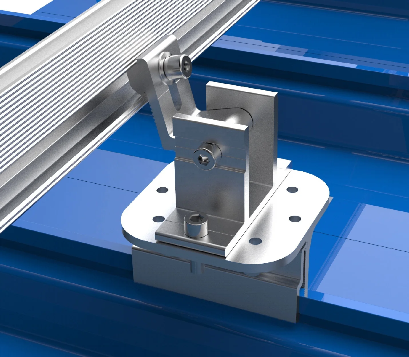 Adjustable Base Solar Mounting System Solar Panel Roof Structure for Home Rooftop Solar Carport Panel Mounting