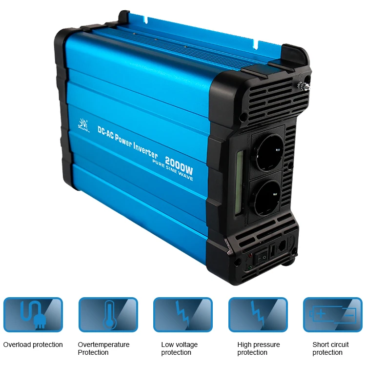600 1000 1500 2000 watt 2500 3000 4000 5000 6000 Watt 12V 24V 48V Dc To Ac 110V 220v 230V Off Grid Pure Sine Wave Power Inverter
