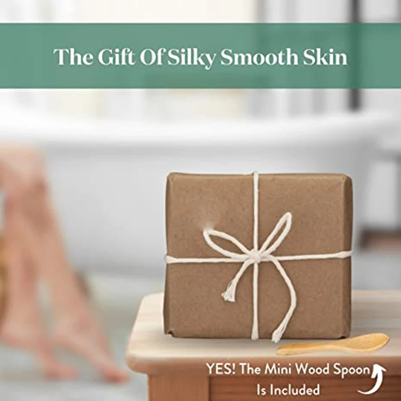 Кокосовый ванильный солевой скраб все натуральные средства для ухода за кожей | Мягко отшелушивающий тела с увлажняющими средствами кожи