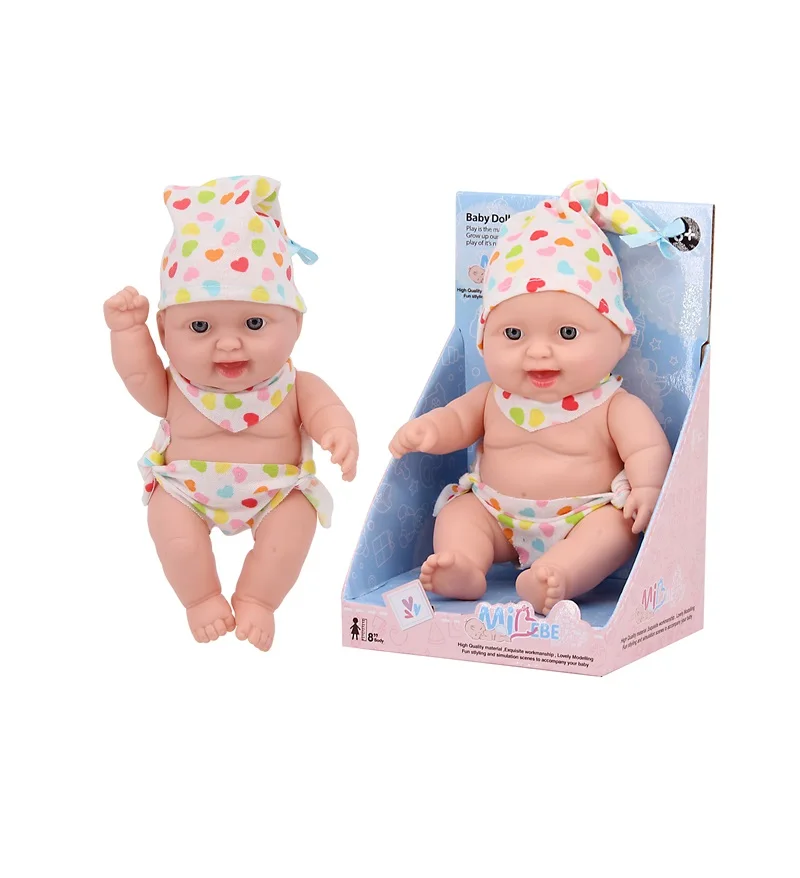 Новый товар wowtopfun игрушки 8 дюймов Детские куклы все тело сплошной силиконовый винил reborn baby doll милая кукла