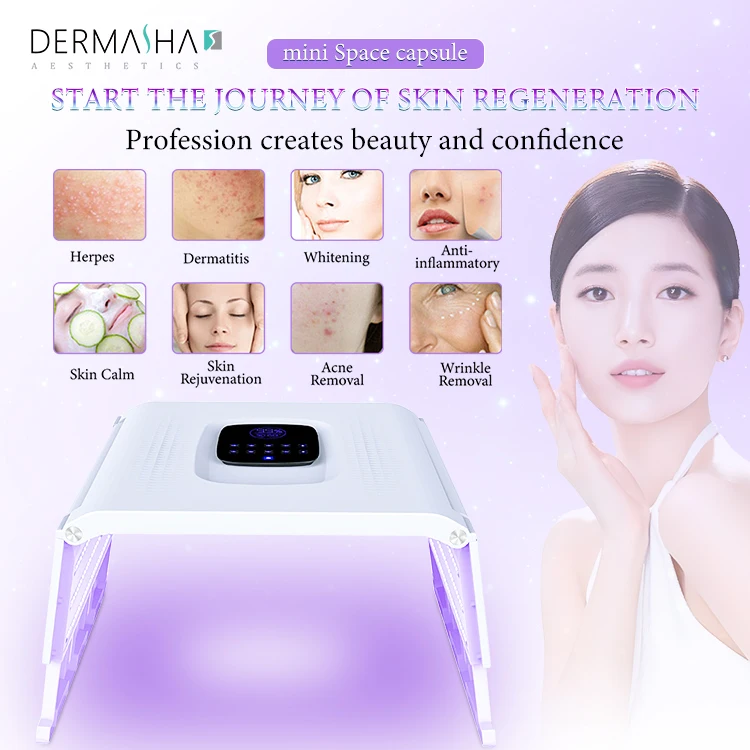2024 Skin Lamp 7 Colors PDT Photo Therapy Beauty Machine Led Face Neck Light Therapy Machine LED Facial Mask for Acne Remover