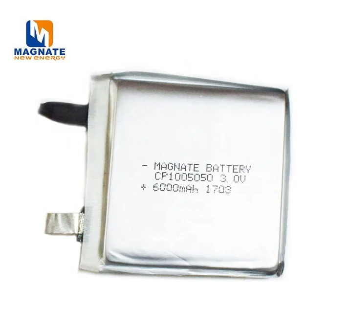 Тонкая батарея LiMnO2 CP114951 CP1005050 CP505050 CP603450 CP7839109 литиевая 3V и 6V с разъемом JST
