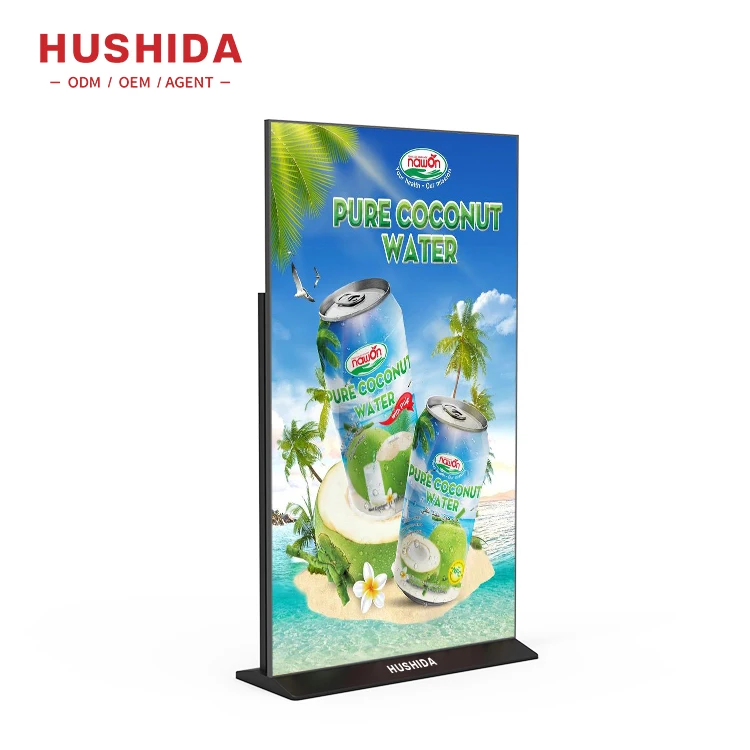 HUSHIDA 75 inch 100 inch 85 inch lcd screen 4k advertising screen totem poster led Touch Screen digital signage and displays