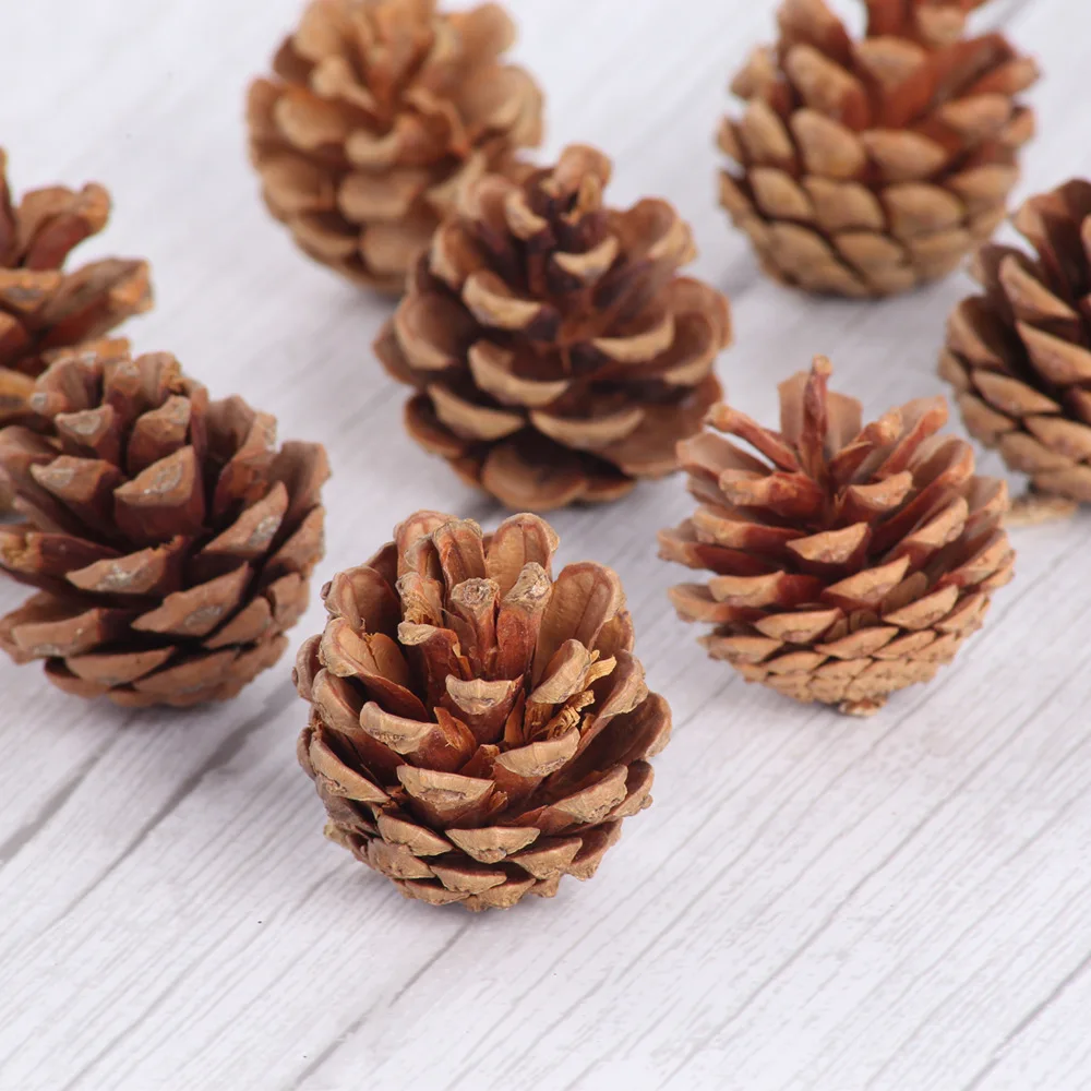 2022 Christmas Decorations Natural Christmas Tree Pine Cones Hanging Dry Flowers DIY Material Wreath Accessories