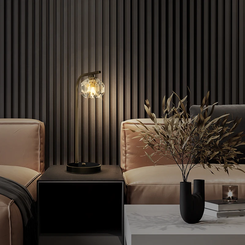 China Lamp Manufacturer Crystal Glass ball Table Lamp Bedside Lamp In The Bedroom