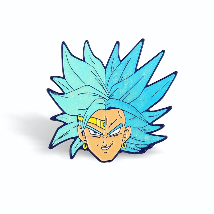 Custom Pin Badge Soft Enamel Pin Gold Plated Cartoon Glitter Badges