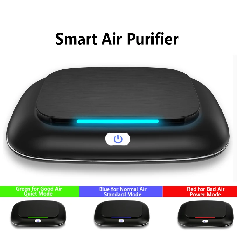 uvc air purifier Best Seller True HEPA Filter Intelligent anion Car Air Purifier  shenzhen air purifier for home