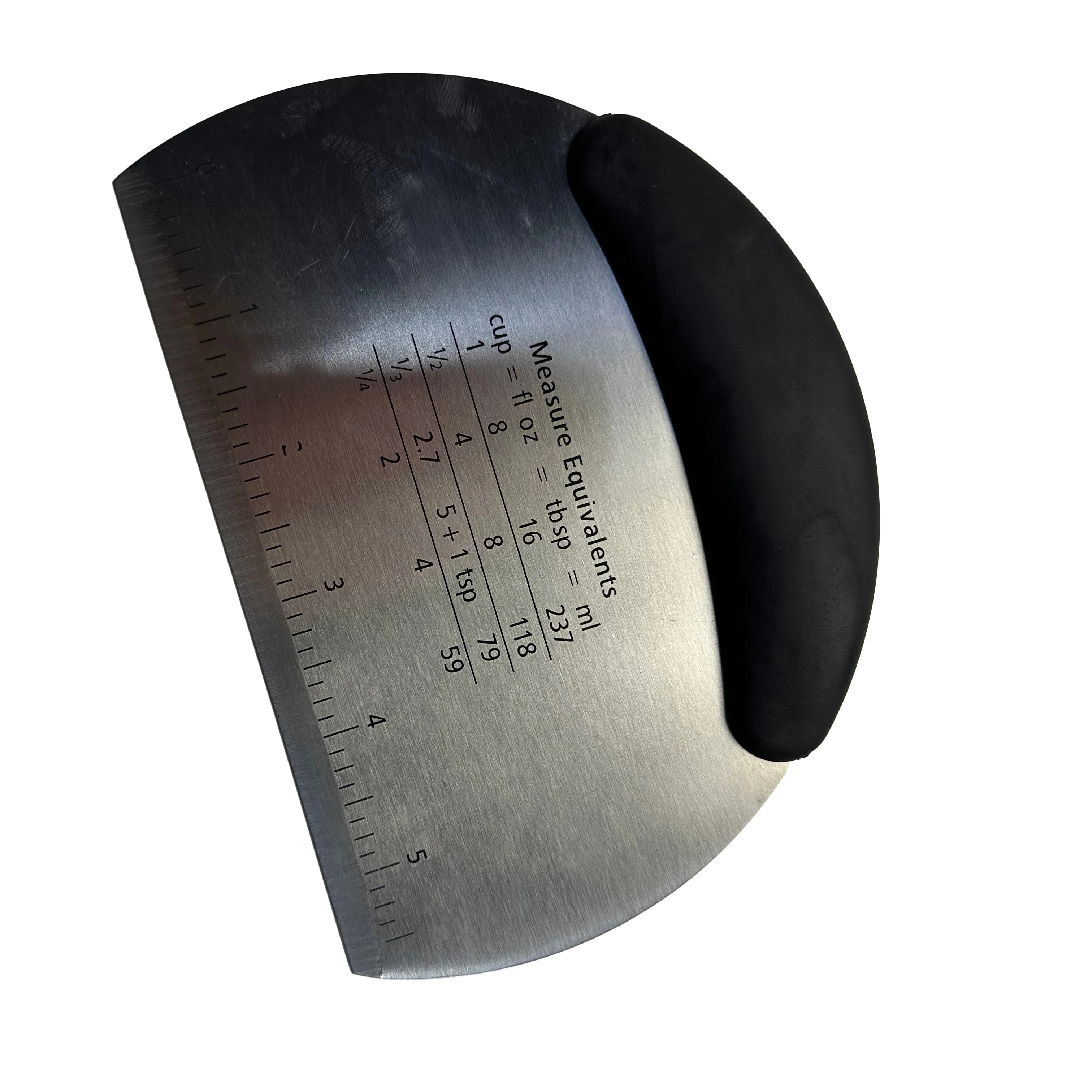 Double-Sided Stainless Steel Pizza Dough Scraper with Plastic Handle Kitchen Baking Accessories Pastry Tools Dough Knife