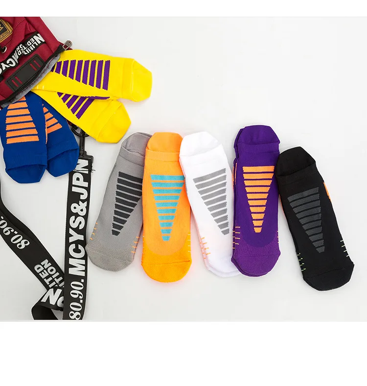 Professional short tube marathon running socks quick dry  basketball soccer sport socks for men