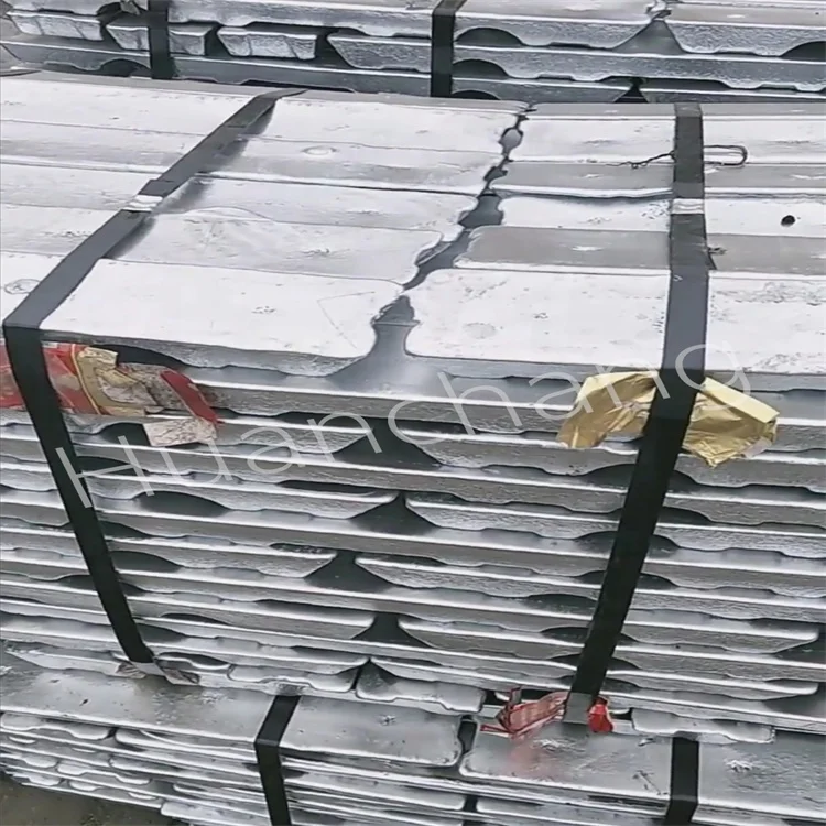 Factory wholesale zinc alloy ingots, affordable, can be used for electrolytic lead metal zinc ingots