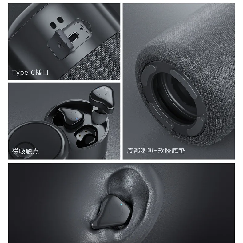 2 In 1 Earphone With Speaker Outdoor Sport Earphone Tws B20 Wireless Headphone Earphone Earbuds With Speaker