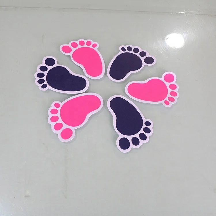  Custom pvc vinyl footprint floor