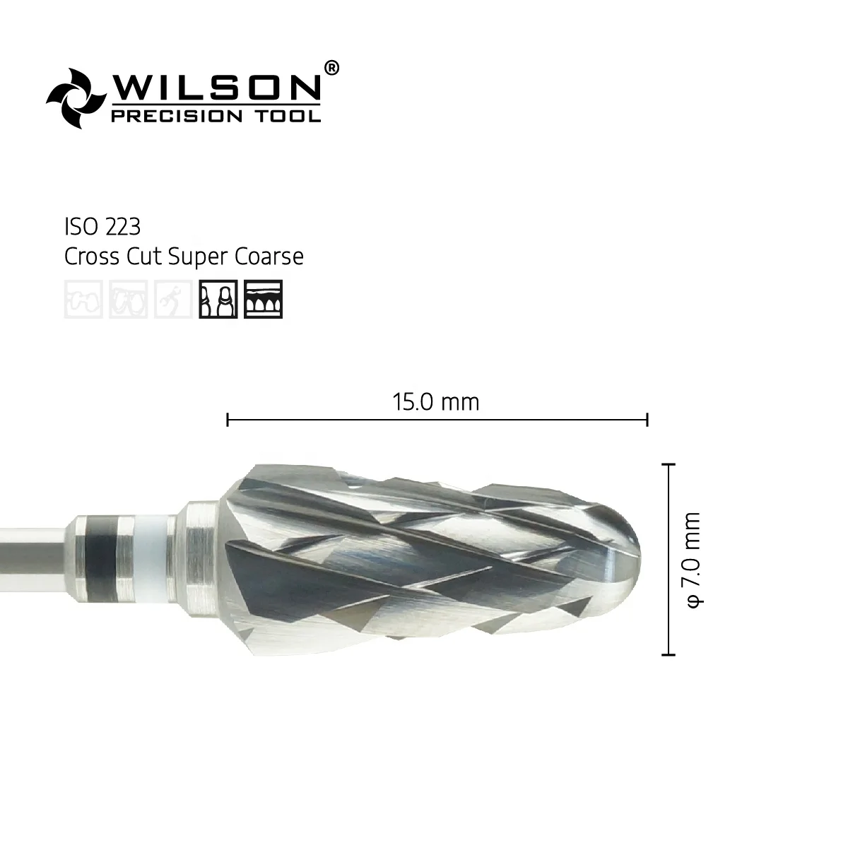 5002305Nail Bit High Quality Wholesale HP Dental Tungsten Carbide Burs 2.35mm Shank Diameter Use For Trimming Plaster/Dental Bur