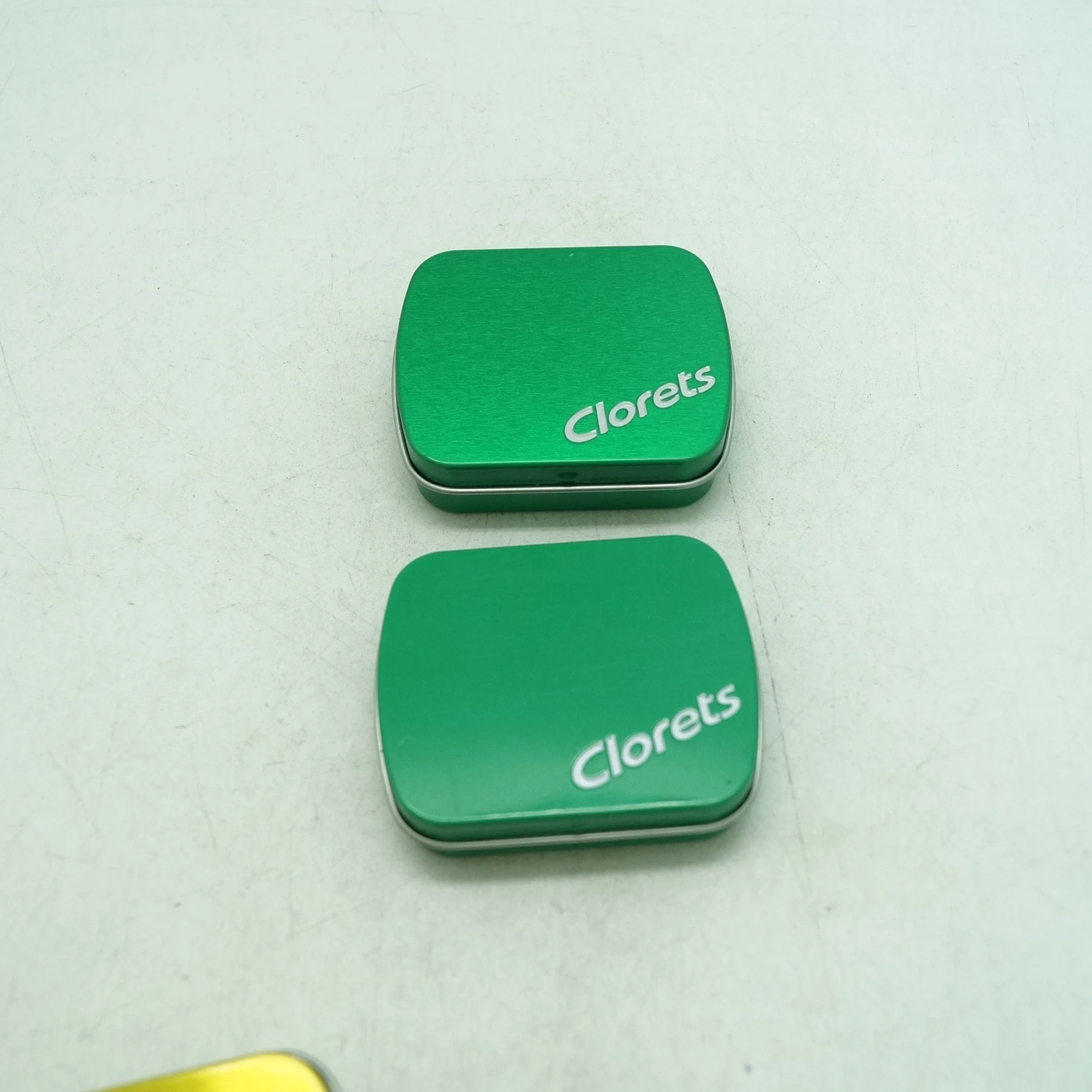 lovely mini rectangular tin box for mints packing