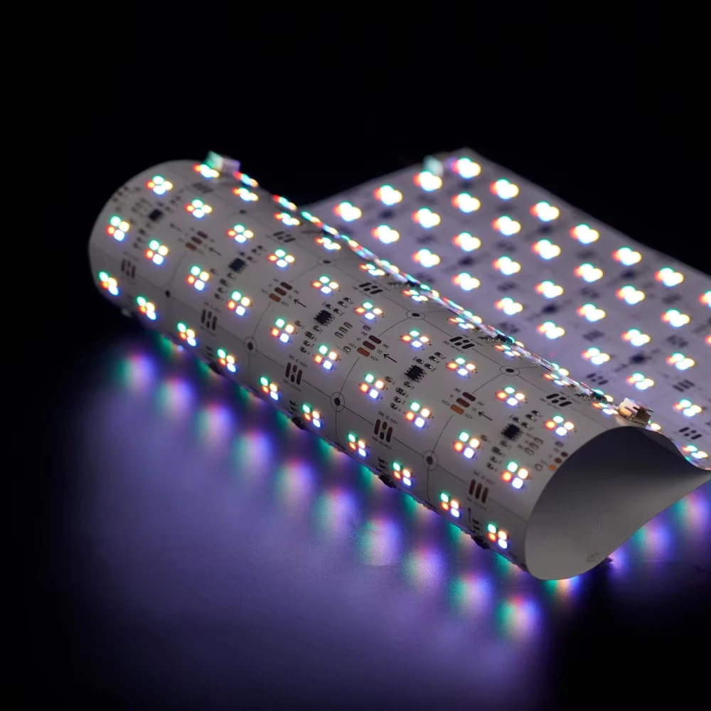 Светодиод ПВХ панели корпуса SPI RGBW SMD2835 яркая панель Гибкая подсветка светодиодный гибкий лист светильник для мраморного стола