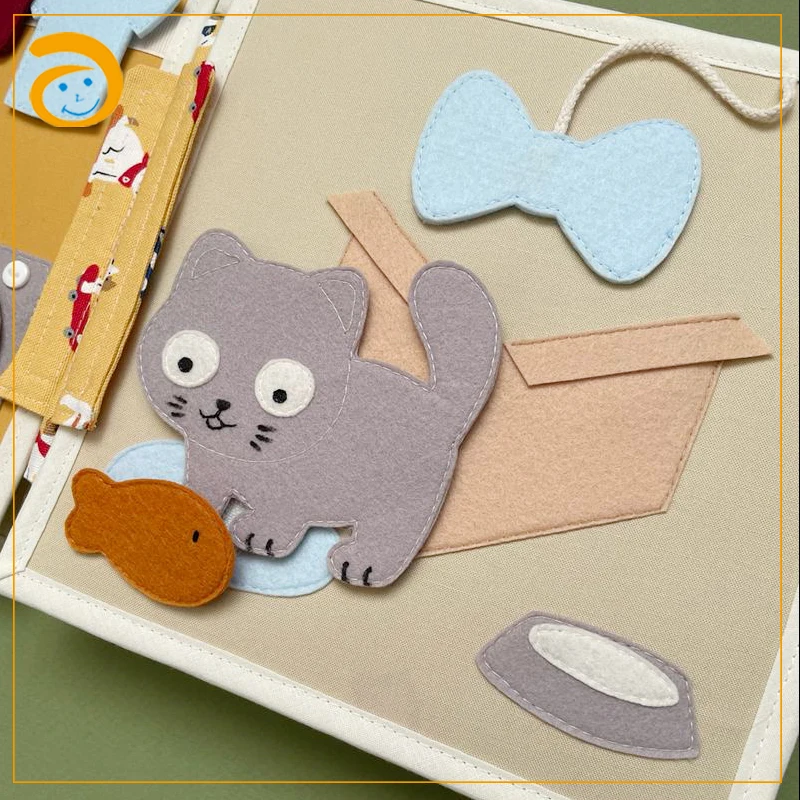 New Arrival Wholesale My Preschool Montessori Sensory Educational Toys Kid Learning Activity DIY Business Felt Busy Quiet Books