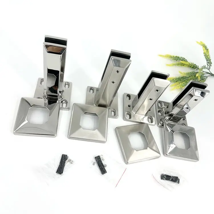 8-15 mm frameless glass balcony railing designs decking fence adjustable glass spigot