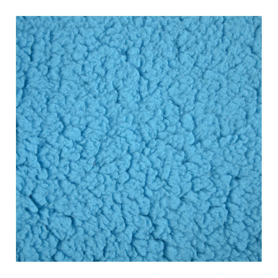 Anti-Pilling 100 % Polyester Warm Lining Faux Fur Sherpa Fabric For Jacket