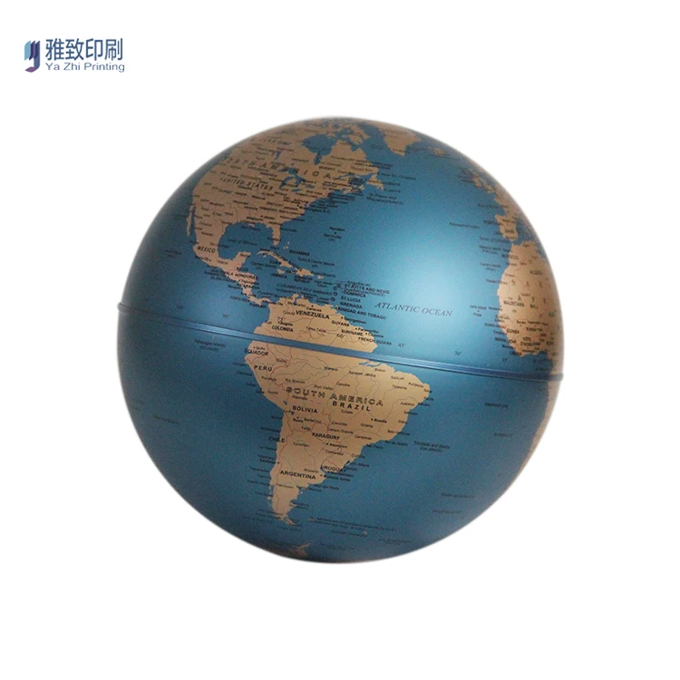 Wholesale World Map Ball Teaching Art Crafts Globe English Version Alloy Table Decoration Earth Globe Decorative