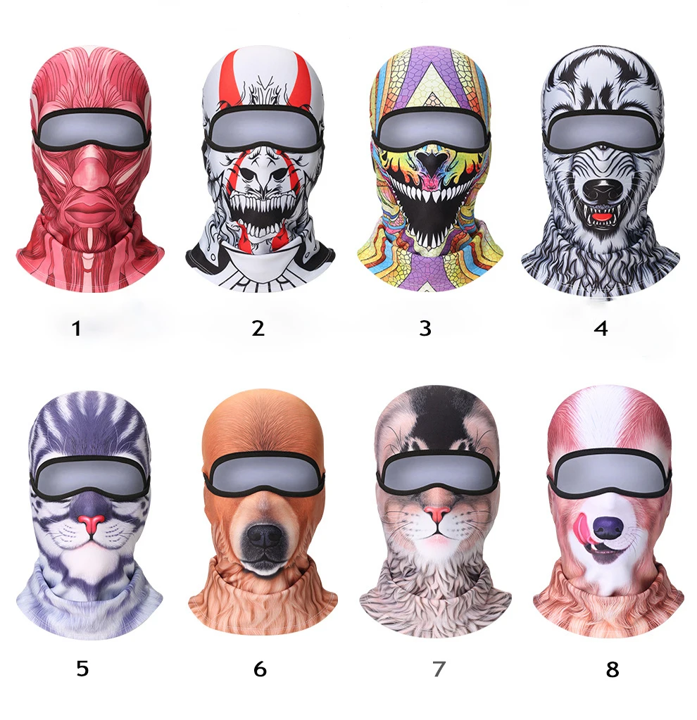 
Halloween Polar Fleece Personal Protection Balaclava Windproof Breathable Cold Protection Full Coverage protect 