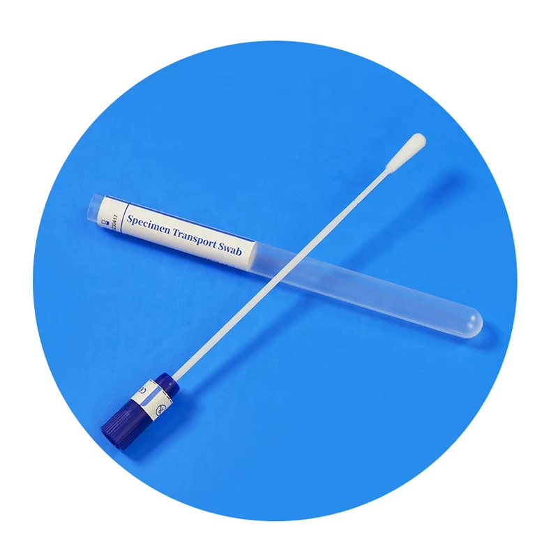 clinical Lab diagnostic kit DNA sample Collection kit DNA Testing nasal Swab With transport Tube