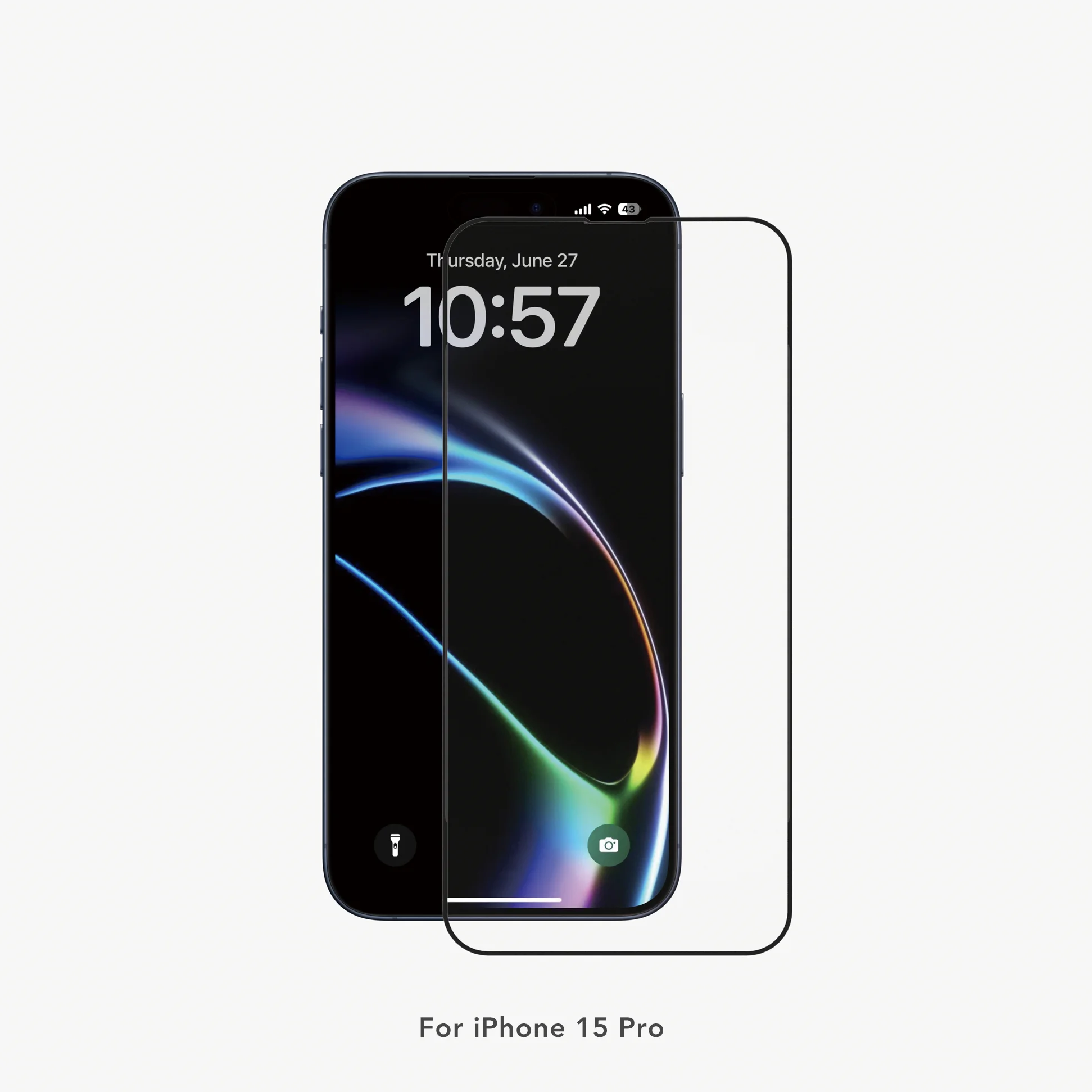 Ананк 2024 1X Лидер продаж антистатический усиленный край закаленное стекло протектор экрана для iPhone 15 Pro