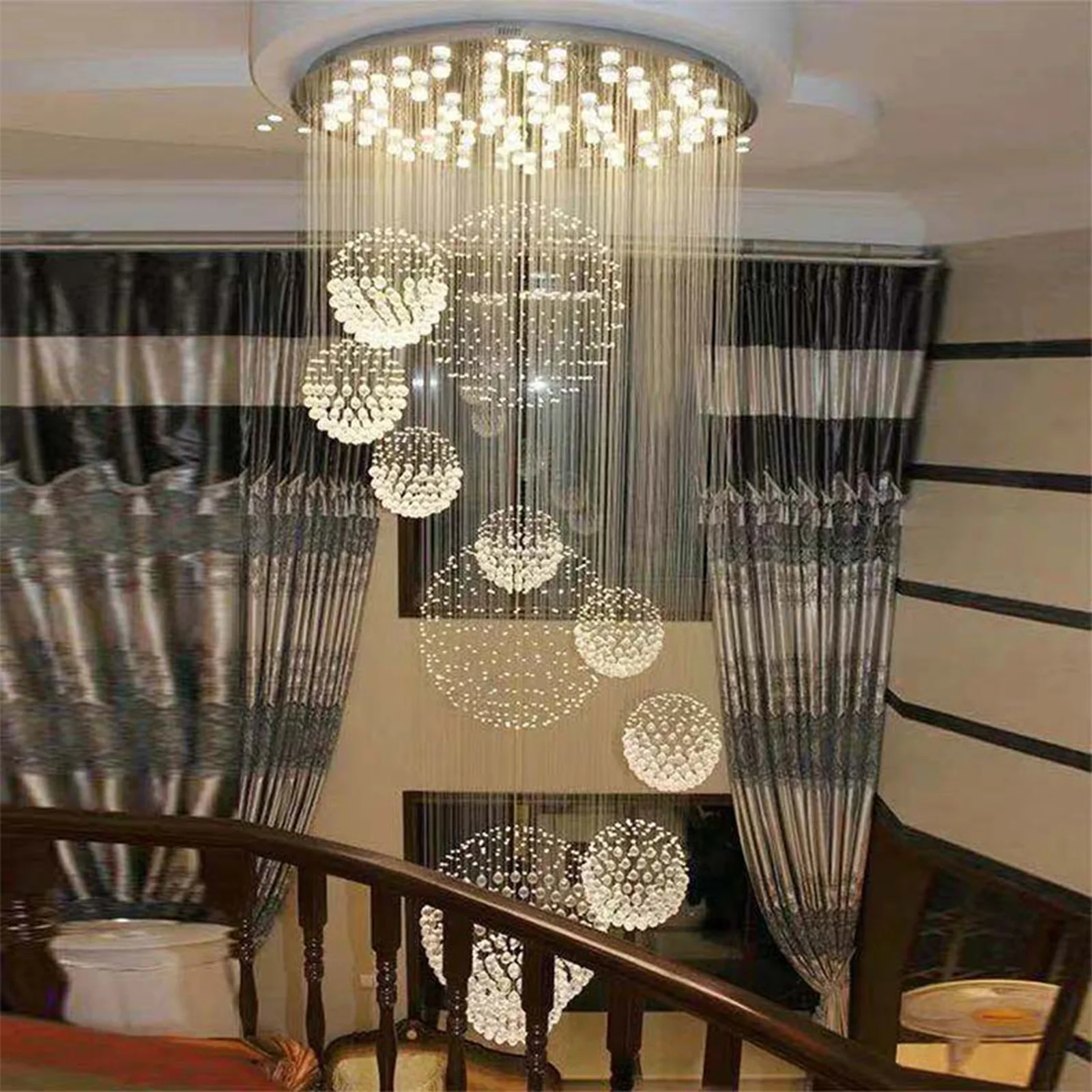 Decorative Luxury French Crystal Chandelier For Living Room Lamp Simple Modern Ceiling Bedroom Crystal Chandelier
