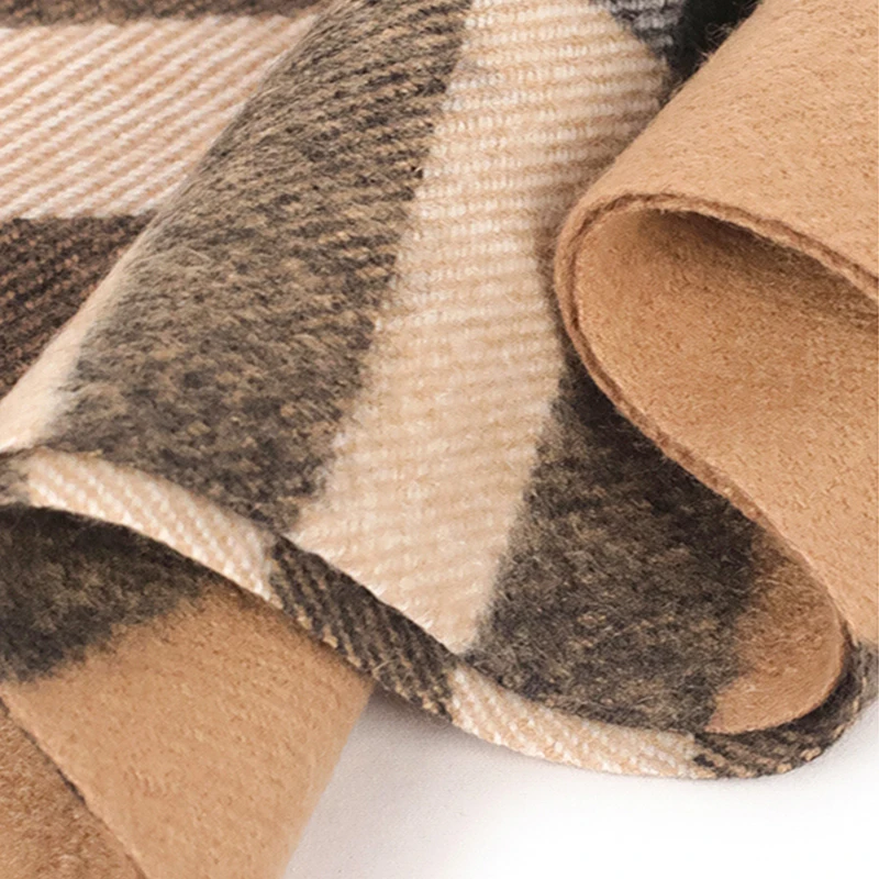 Wholesale Custom Print Logo Plaid Soft Pashima Winter Shawl Cashmere Scarf for Men & Women Autumn Season