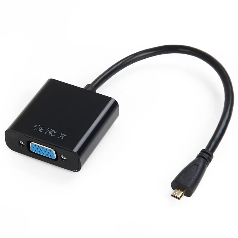 1JustLink Высокое качество Micro HDMI в VGA конвертер адаптер кабель Поддержка HD 1080P