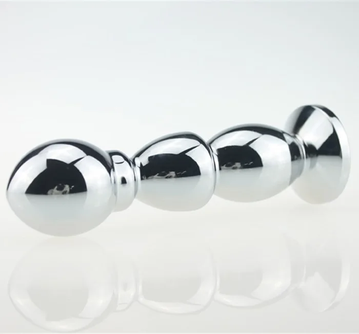 Metal long masturbation sex toys for men and women anal plug set