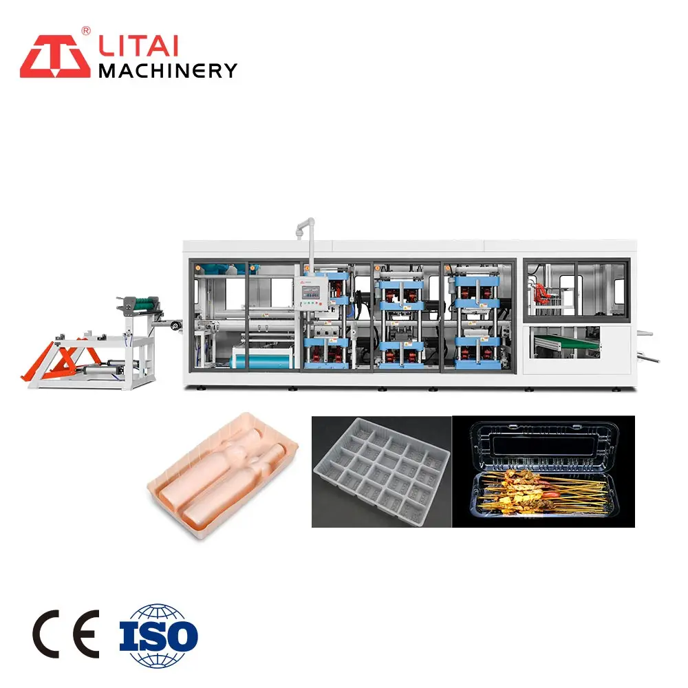 Automatic Plastic Disposable Food Container Thermoforming Machine For Sale