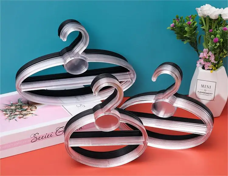 Plastic Scarf Hanger Circle Racks Holders Round Single Ring with Hook Display Loop Hanger