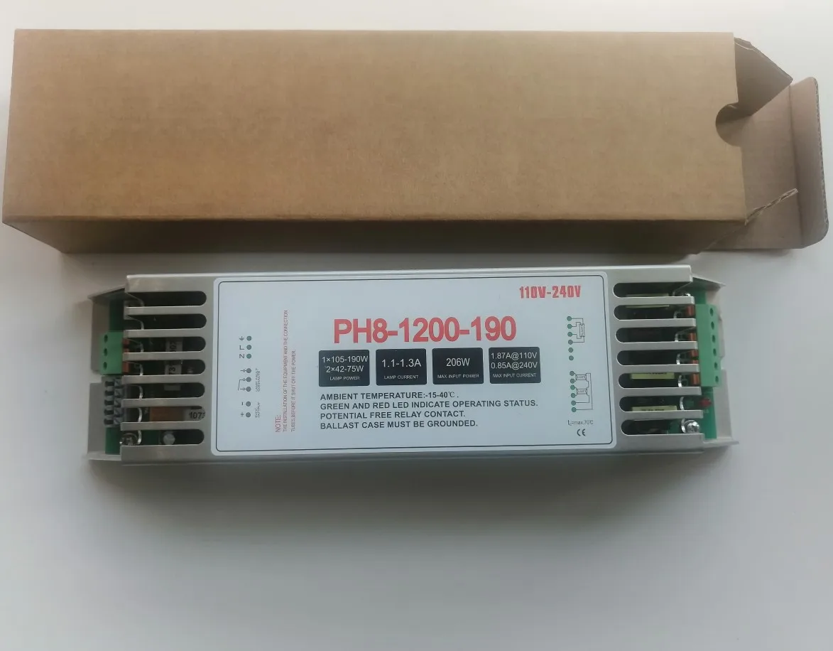 105w 127w 190w 206w amalgam uv lamp electronic ballast 1.1-1.3A ultraviolet lamp driver PH8-800-155  PH8-1200-190 PH8-2100-200
