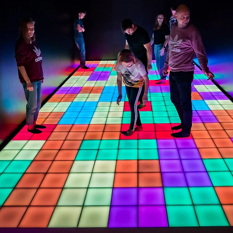 New generation interactive tile pixel xl room game led floor for playground