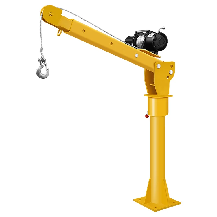 1Ton Lifting Weight Capacity Portable Small Jib Lift Mini Crane 360 Degree rotate Pickup Truck Mounted Crane