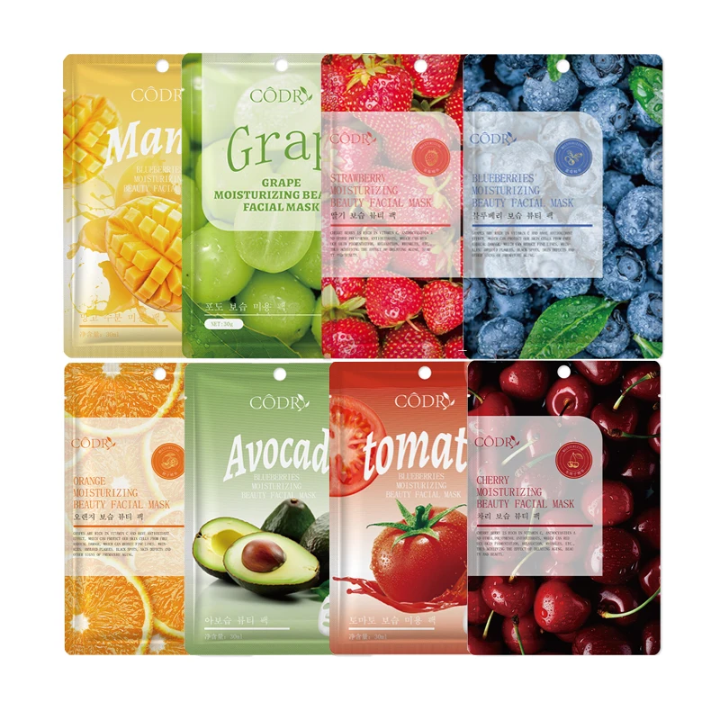 Fruit VC moisturizing Skincare cherry masque visage soin wholesale custom logo beauty facial sheet mask face masking sheet korea