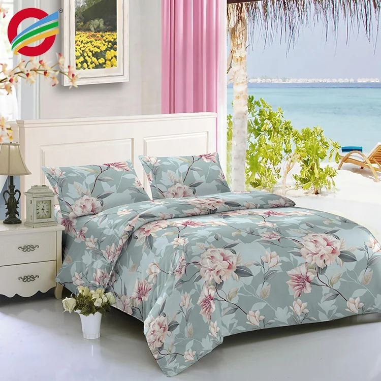 New design custom eco-friendly bad sheet kids polyester king size  duvet bed sheet luxury bedding set