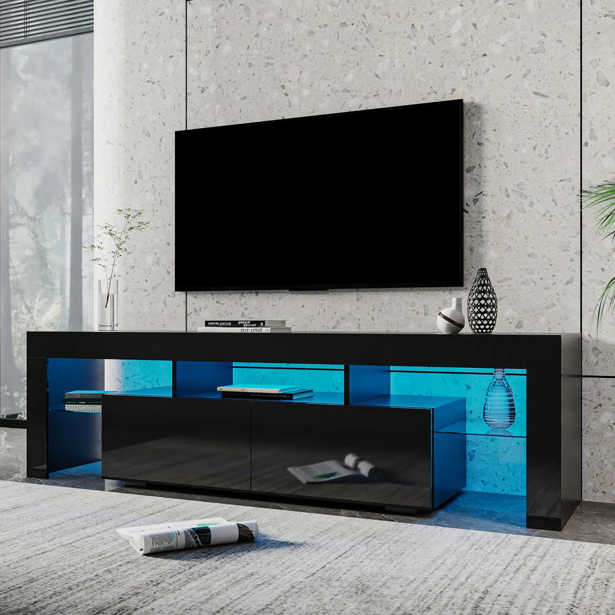modern white tv table stand media console tv entertainment unit wooden tv cabinet living room furniture