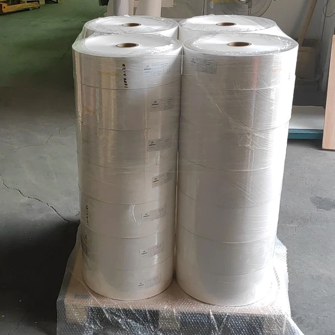 Factory wholesale Self-adhesive paper label jumbo roll 1080mm width 2000m length