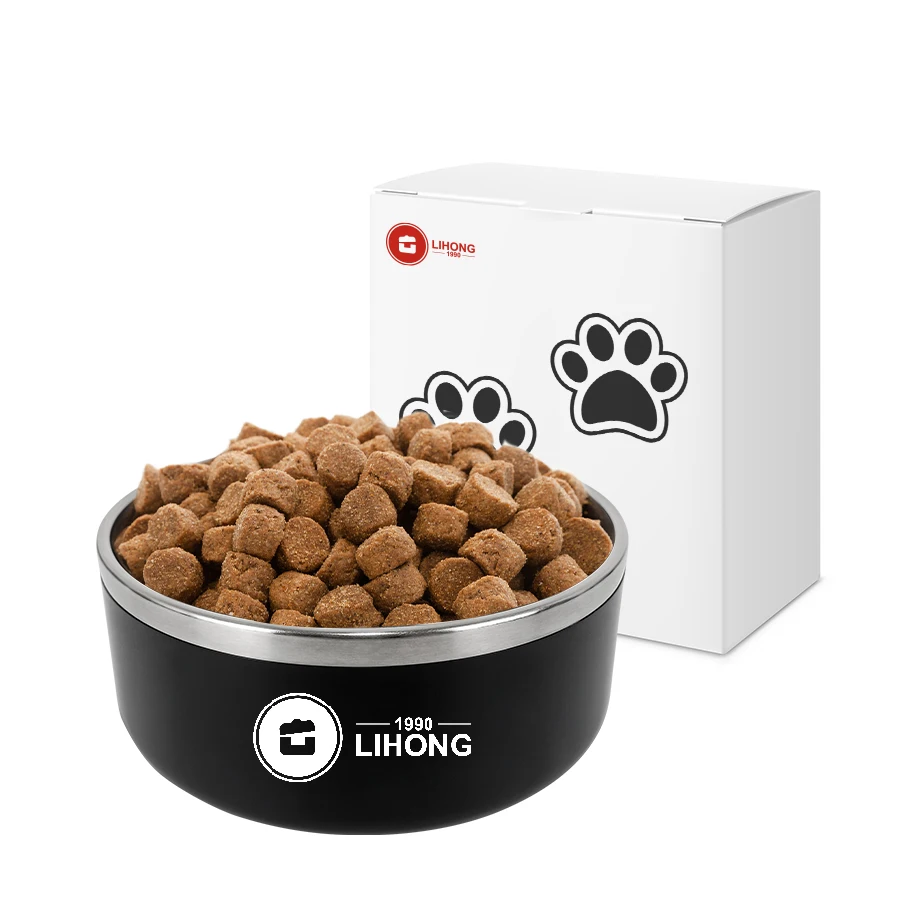 Миска LIHONG для собак с логотипом на заказ, 304, 64 унции, 42 унции, из нержавеющей стали